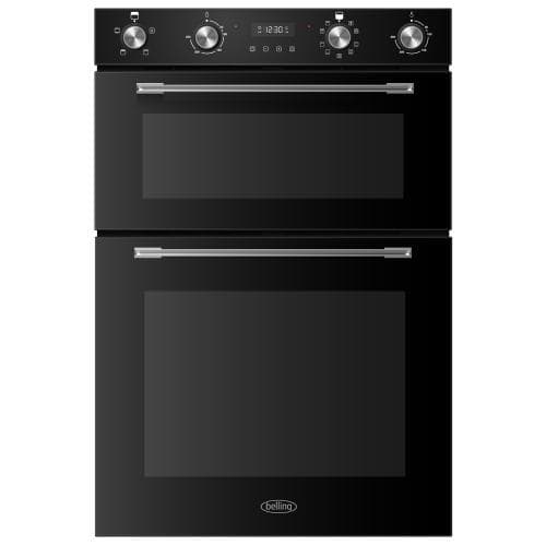BELLING            BUILT IN EYE LEVEL DOUBLE OVEN - BLACK