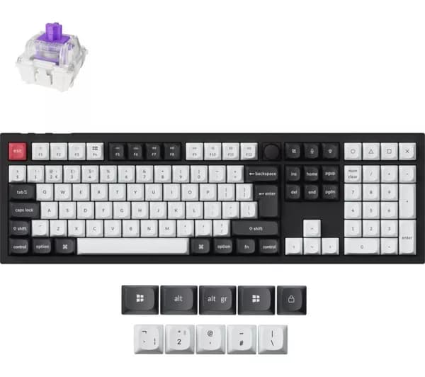 KEYCHRON Q6 HE Wireless Mechanical Gaming Keyboard - Carbon Black