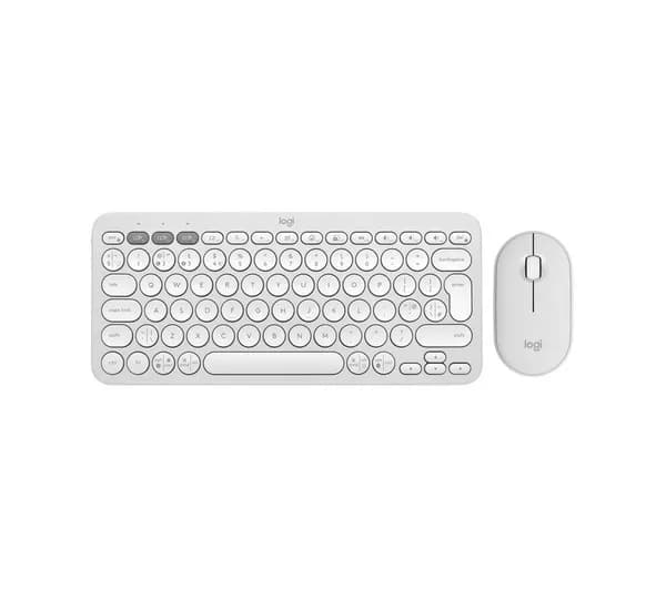 LOGITECH Pebble 2 MK380 Wireless Keyboard & Mouse Set - Offwhite