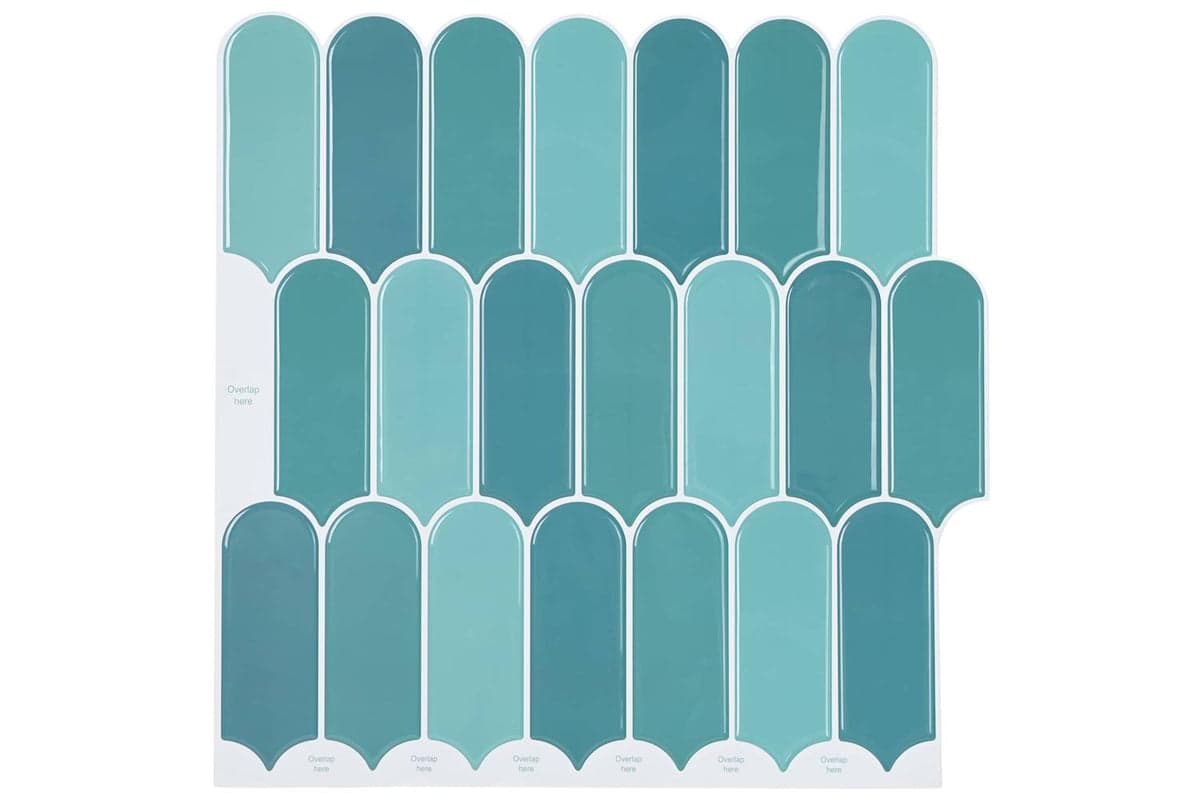 Vidaxl Feather Tile 50 Pcs Blue 30 X 30 Cm Polyurethane And Pet