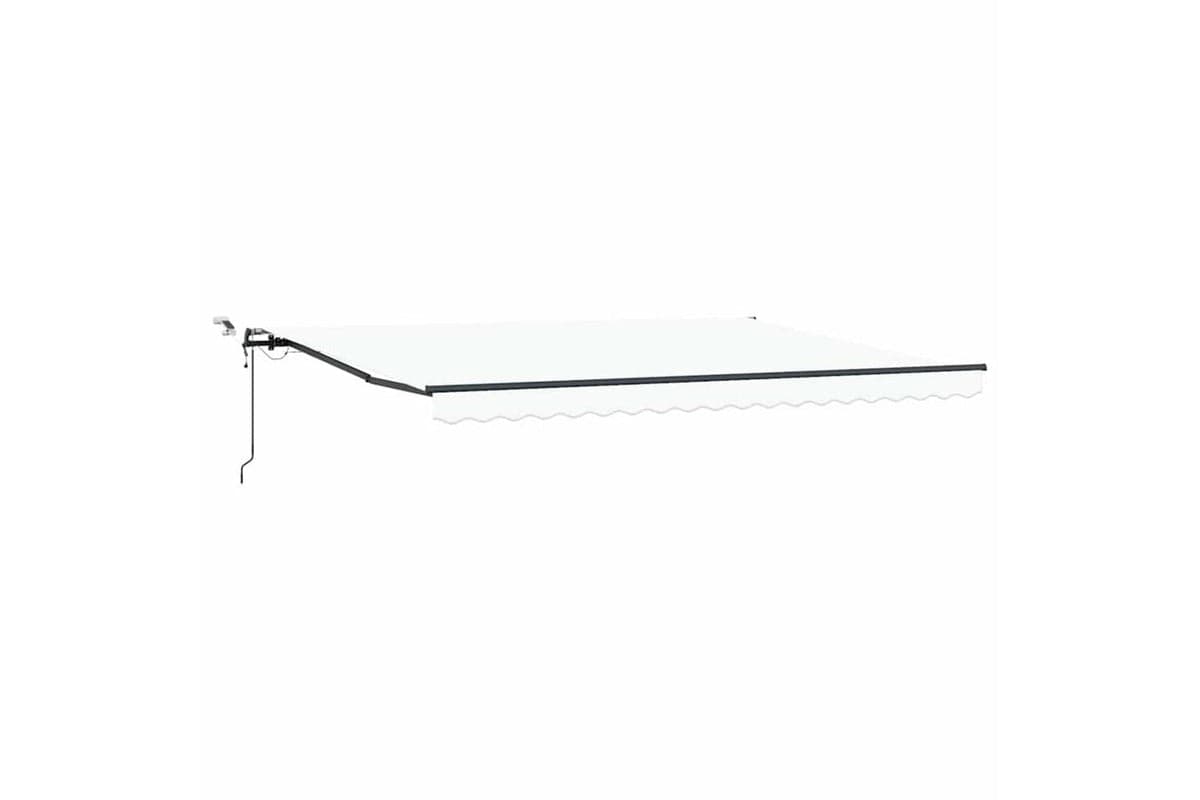 Vidaxl Retractable Awning With White 450 X 300 Cm Fabric