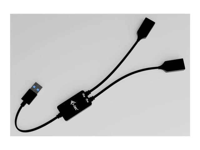I-TEC - hub - USB-A cable - 2 ports