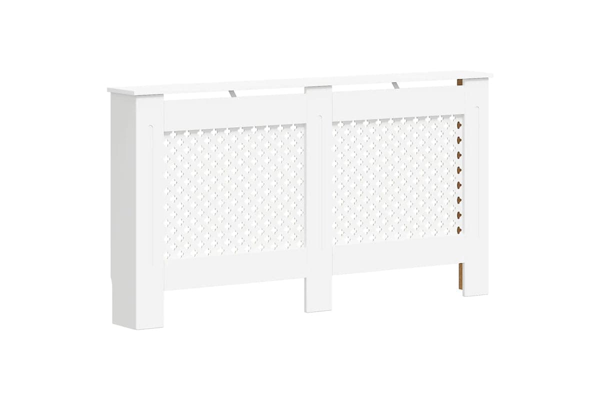 vidaXL Radiator Cover White 152x19x81.5cm Mdf