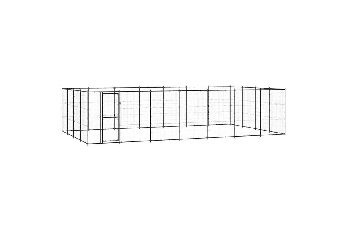 Vidaxl 3082315 Outdoor Dog Kennel Steel 33.88 M2