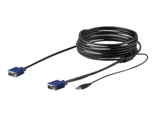 STARTECH.COM - StarTech 15 ft. (4.6 m) USB KVM Cable for StarTech.com Rackmount Consoles - VGA and USB KVM Console Cable (RKCONSUV15) - video / USB cable - 4.6 m