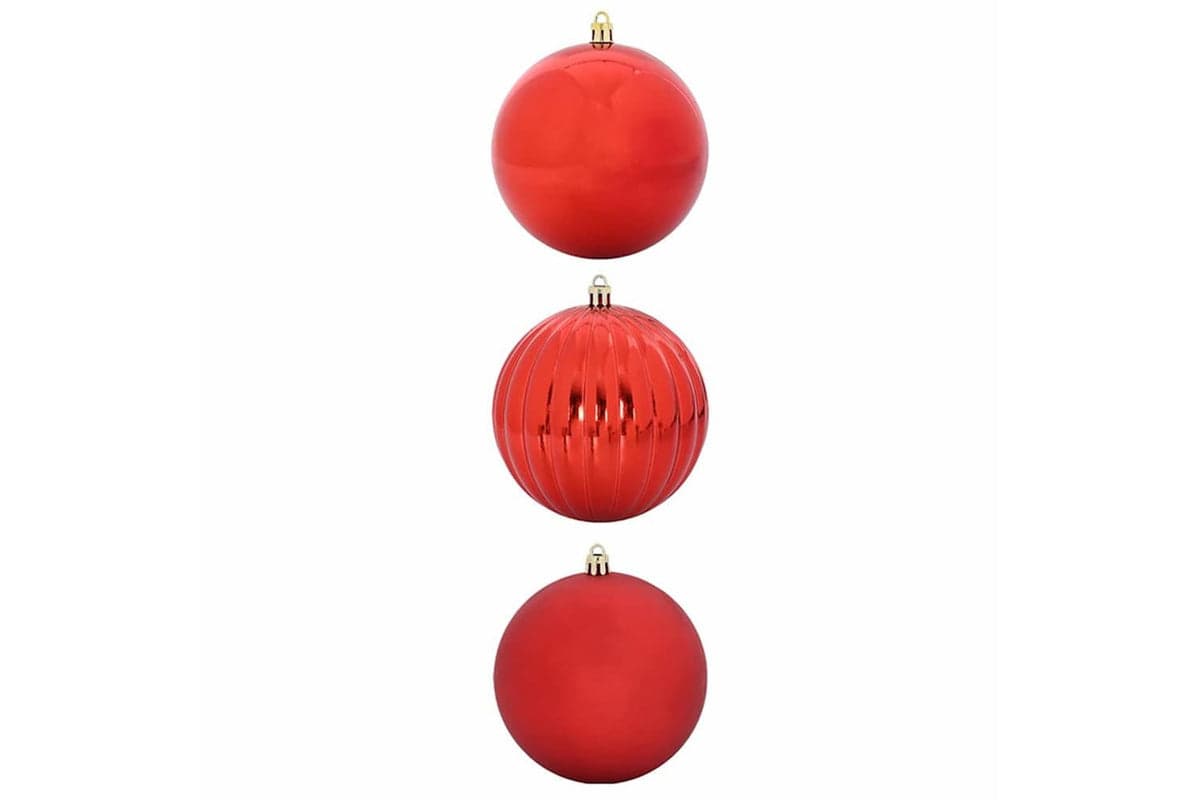 Vidaxl Christmas Bauble Set 3 Pcs Red