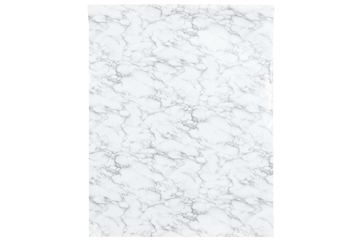vidaXL 155774 Furniture Sticker Self-adhesive Marble White 90x500cm Pvc