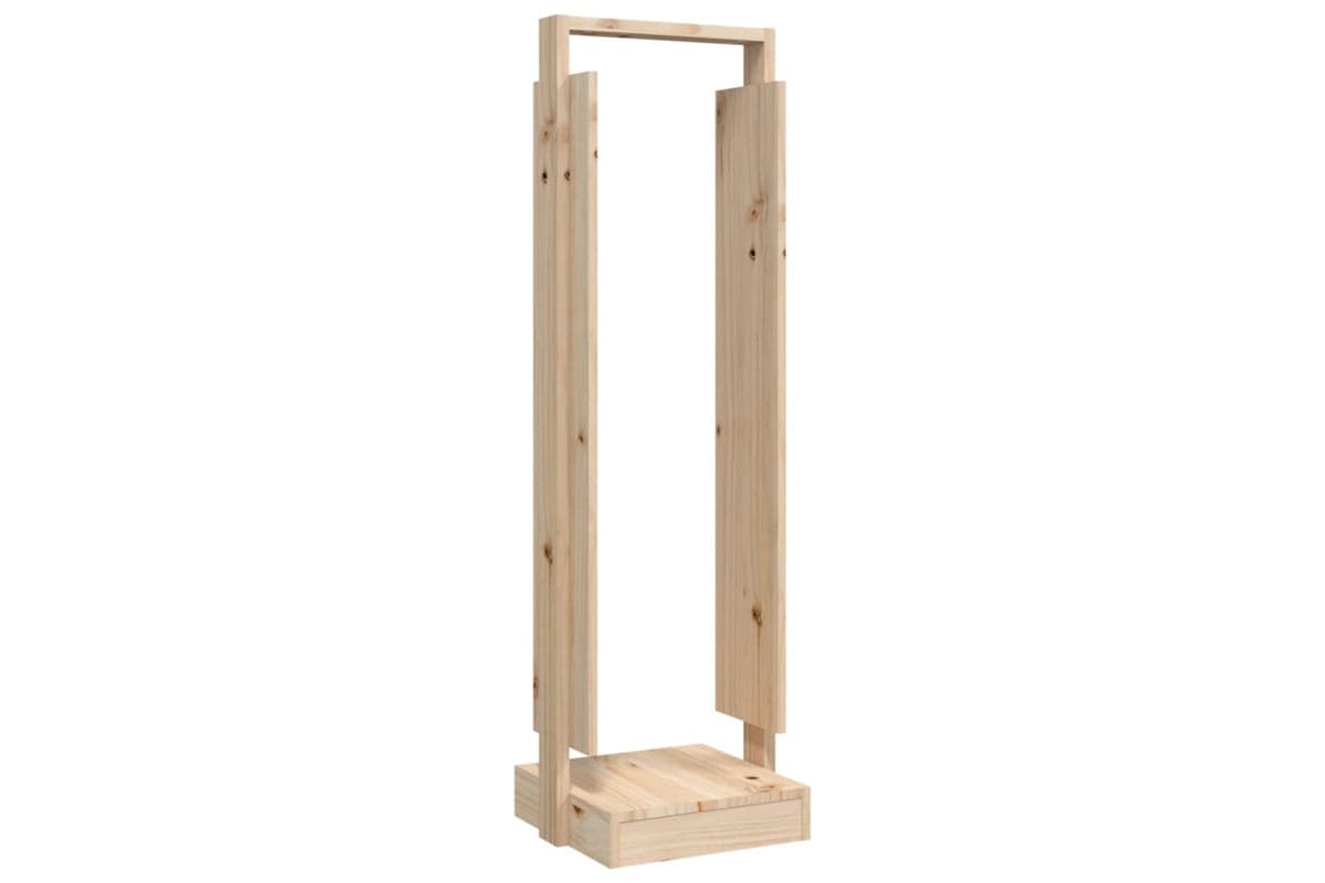 vidaXL 822621 Log Holder 33.5x30x110cm Solid Wood Pine