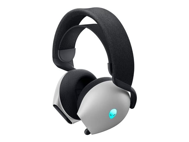 DELL - Alienware Tri-Mode Wireless Gaming Headset AW725H - Headset - full size - Bluetooth / 2.4 GHz radio frequency - wireless, wired - 3.5 mm jack - lunar light