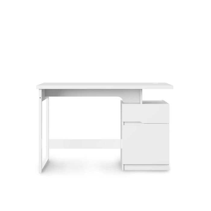 Alphason AW3130, Bridport, Home Office Desk, White