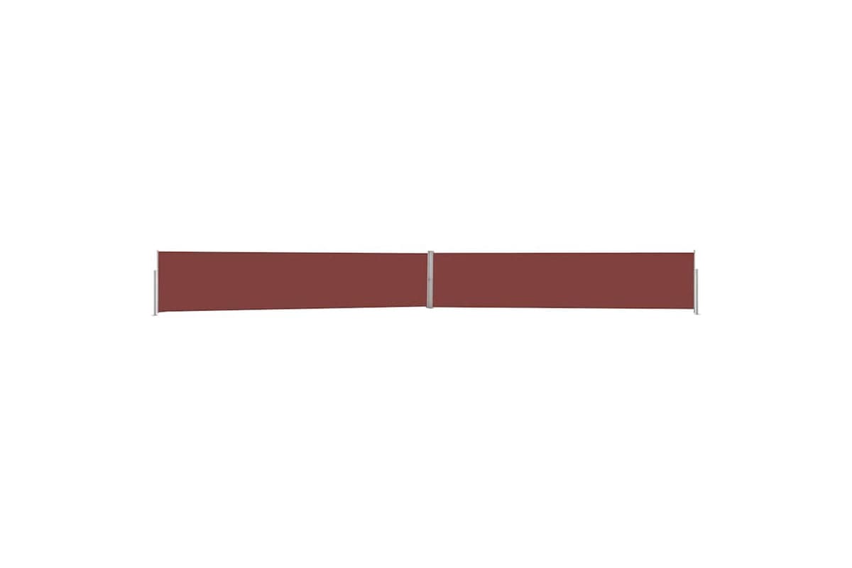 vidaXL 313390 Patio Retractable Side Awning 140x1200cm Brown