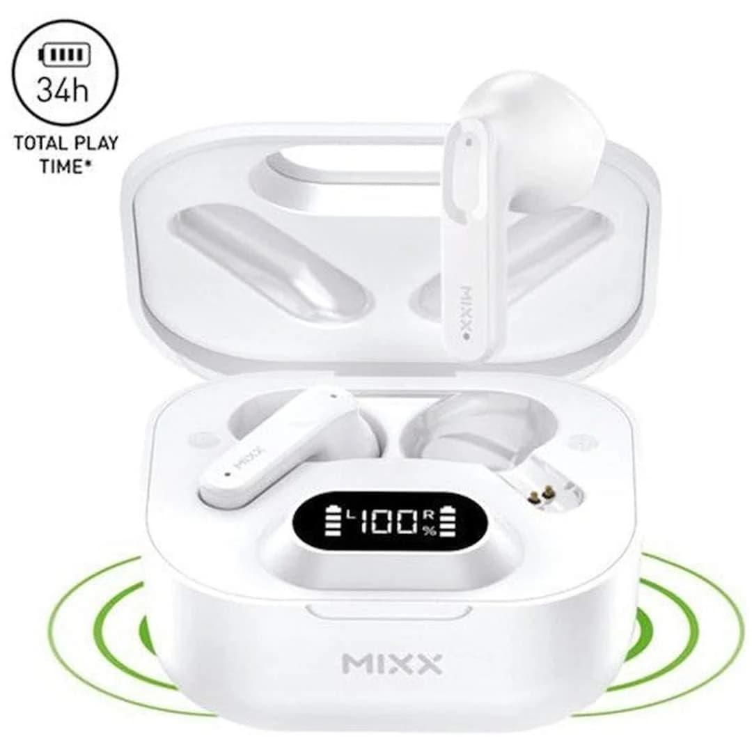 Mixx StreamBuds Hybrid Charge 2 TWS White | SBHB-02-WH-447