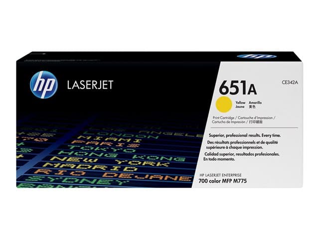 HP - 651A - CE342A - 1 x Yellow - Toner cartridge - For LaserJet Enterprise 700 MFP M775dn, 700 MFP M775f, 700 MFP M775z, 700 MFP M775z+