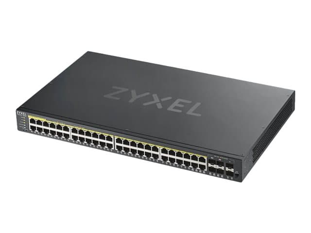 ZYXEL - GS1920-48HPv2 - Switch - smart - 48 x 10/100/1000 (PoE+) + 4 x combo Gigabit SFP + 2 x Gigabit SFP - rack-mountable - PoE+ (375 W)