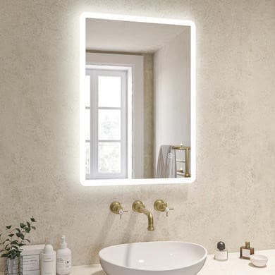 Ariel Rectangular Heated Bathroom Mirror