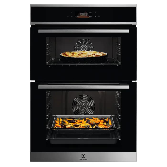 Electrolux 600 SurroundCook 100L Built-In Electric Double Oven - Stainless Steel | KDFBC08X