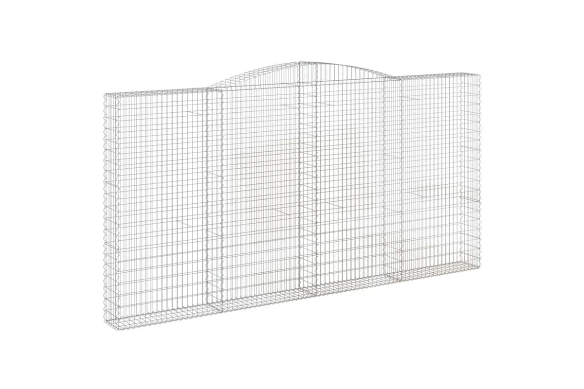 vidaXL 153530 Arched Gabion Basket 400x30x200/220cm Galvanised Iron