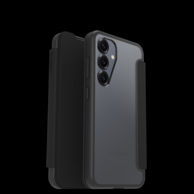 Otterbox React Series Folio Samsung Galaxy S25 | Black Crystal | 77-97829