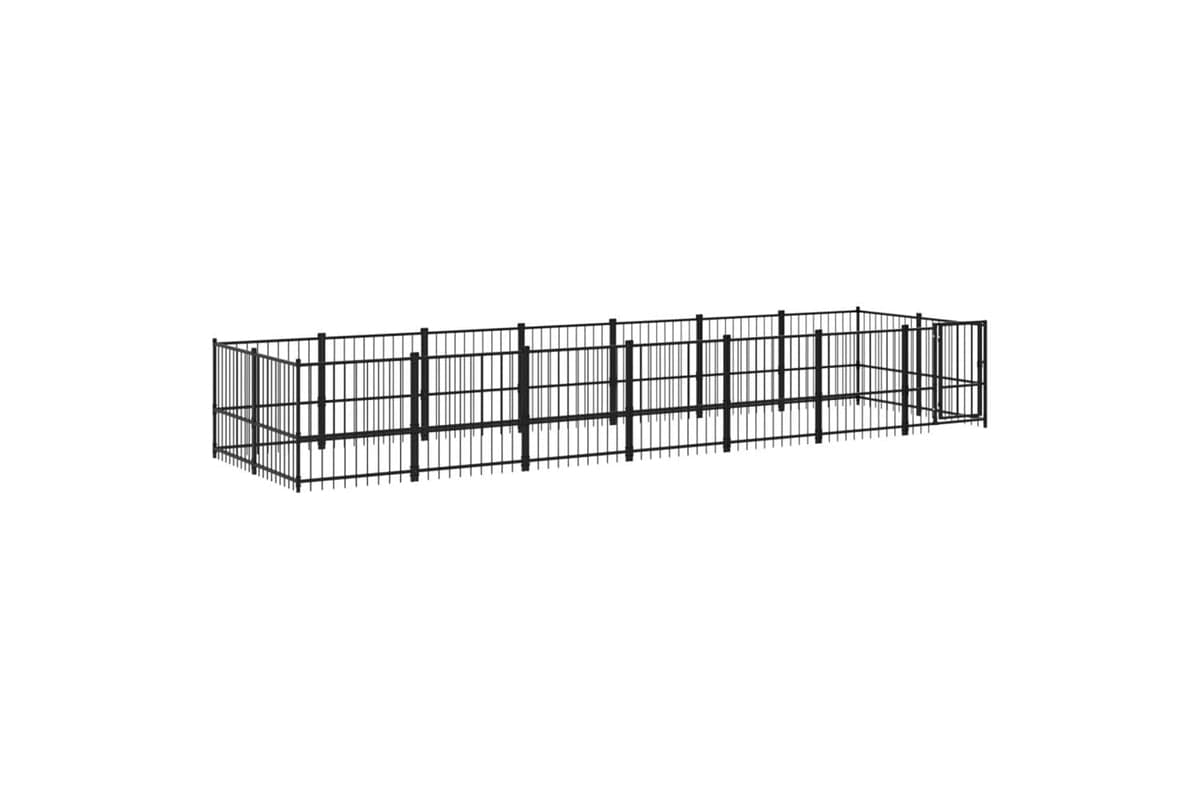 Vidaxl 3124603 Outdoor Dog Kennel Steel 13.14 M2