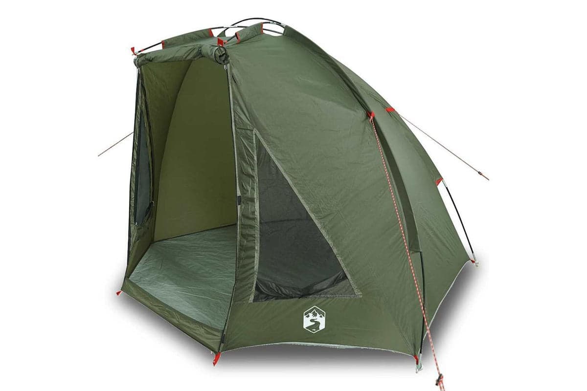 Vidaxl Fishing Tent Olive Green Waterproof