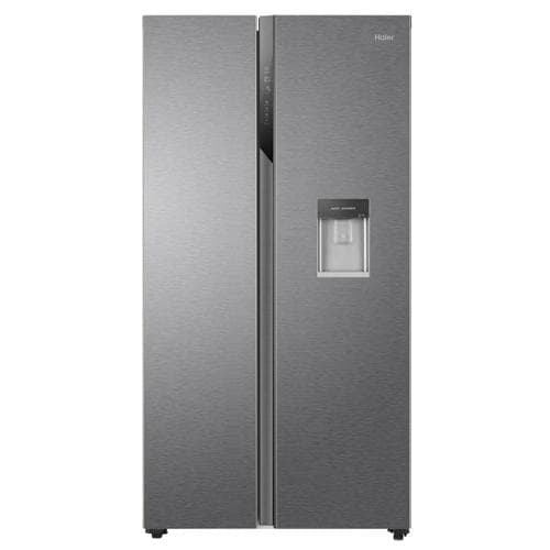 HAIER 330/191 LITRE AMERICAN STYLE FRIDGE FREEZER WITH WATER DISPENSER - NON PLUMBED