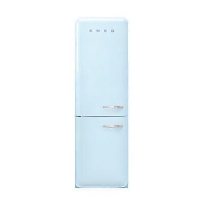 Smeg 331 Litre Fifties Style Left Hand Hinge 70/30 Fridge Freezer - Pastel Blue