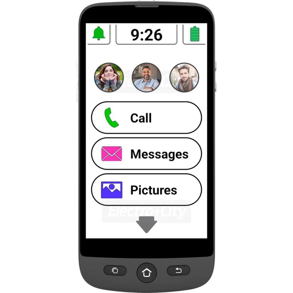 Swissvoice S510-M 4G Smartphone for Seniors | Black