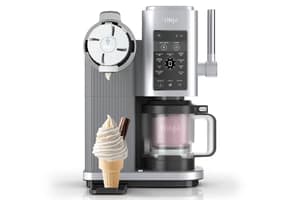 Ninja Swirl by CREAMi 13-in-1 Soft Serve & Ice Cream Maker | NC701UK | Platinum Silver
