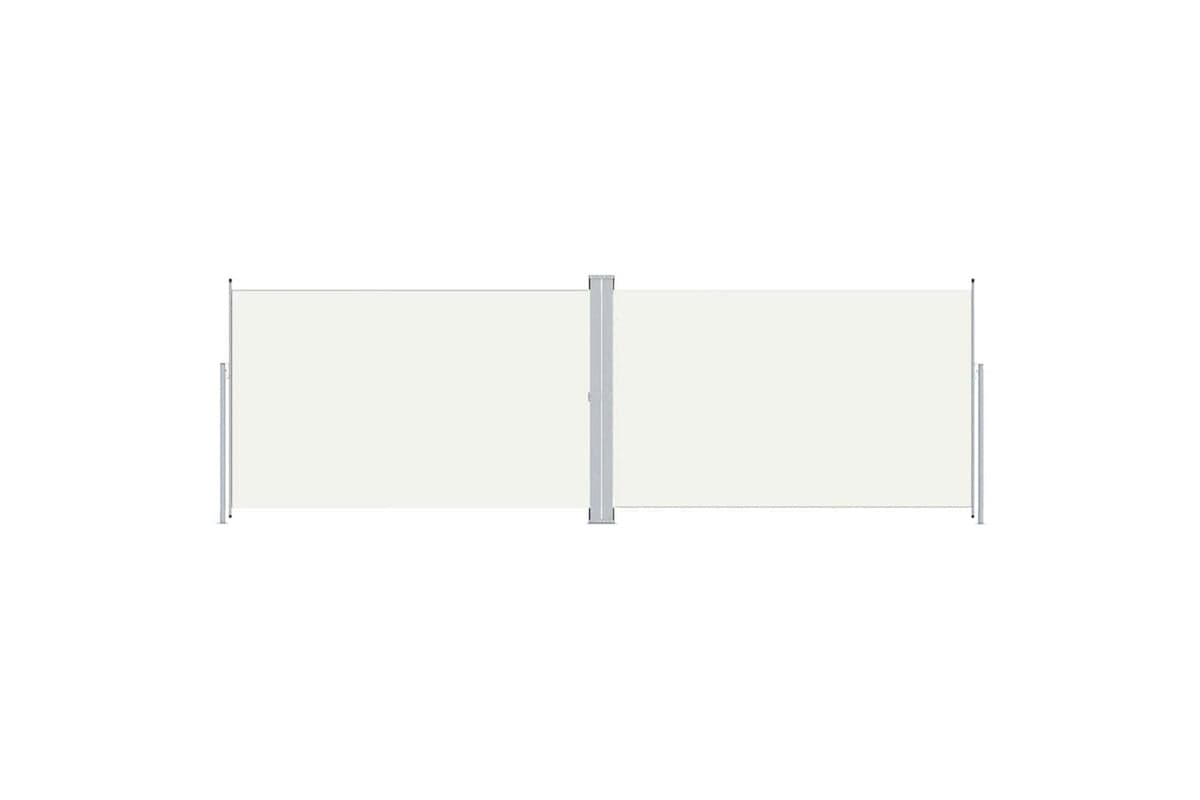 vidaXL 318007 Retractable Side Awning Cream 200x600cm