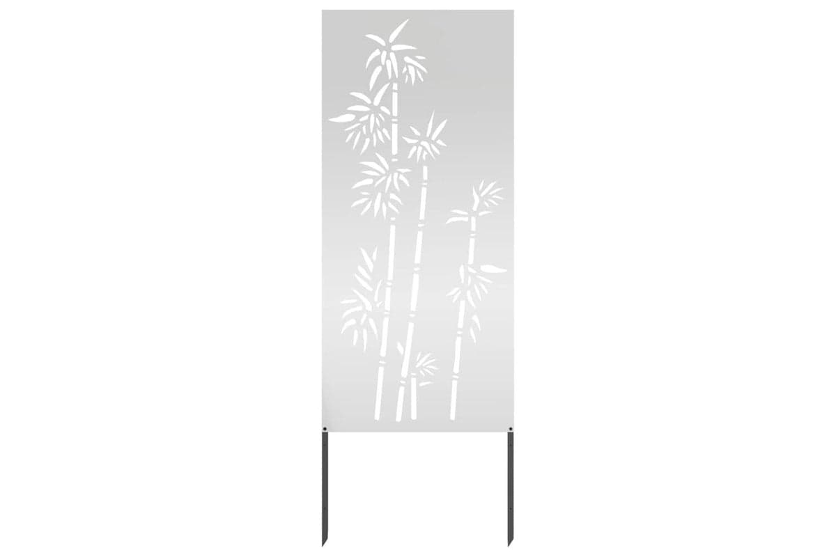 Garden Privacy Screen Silver 50 X140cm Galvanised Steel