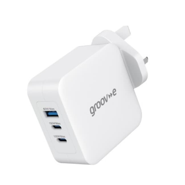 Groove Dual USB-C & USB-A 100W Wall Charger | GVMA110WE