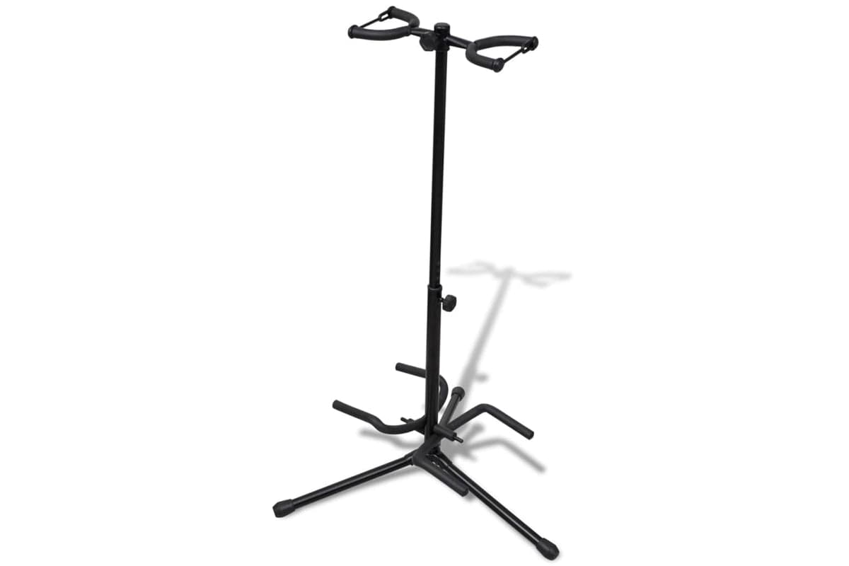 vidaXL 70034 Adjustable Double Guitar Stand Foldable
