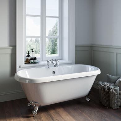 Park Royal Freestanding Double Ended Roll Top Bath