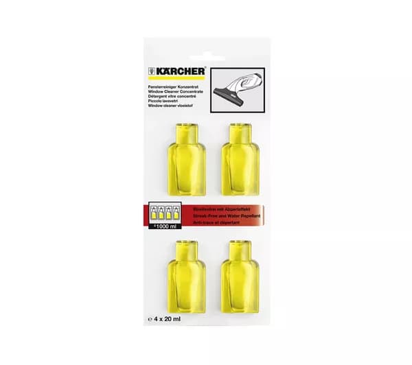 KARCHER Window Cleaning Concentrate - Pack of 4