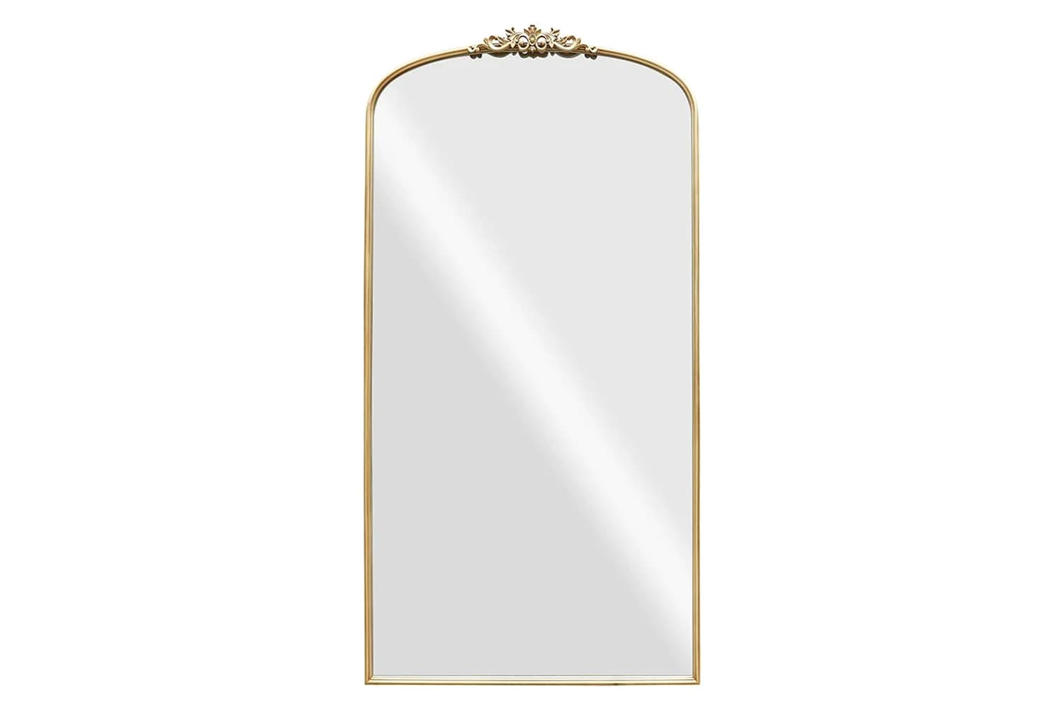 Juliette Metal Arched Leaner Mirror | Gold | 90 x 182 cm