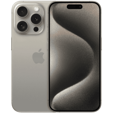 Refurbished Apple iPhone 15 Pro Natural Titanium 6.1" 128GB 5G Unlocked & SIM Free Smartphone