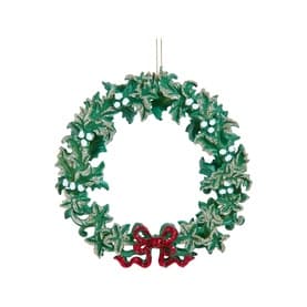 Mistletoe Wreath Tree Decoration 5.4in