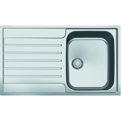 Franke Argos 611-86 Single Bowl Inset Chrome Stainless Steel Kitchen Sink