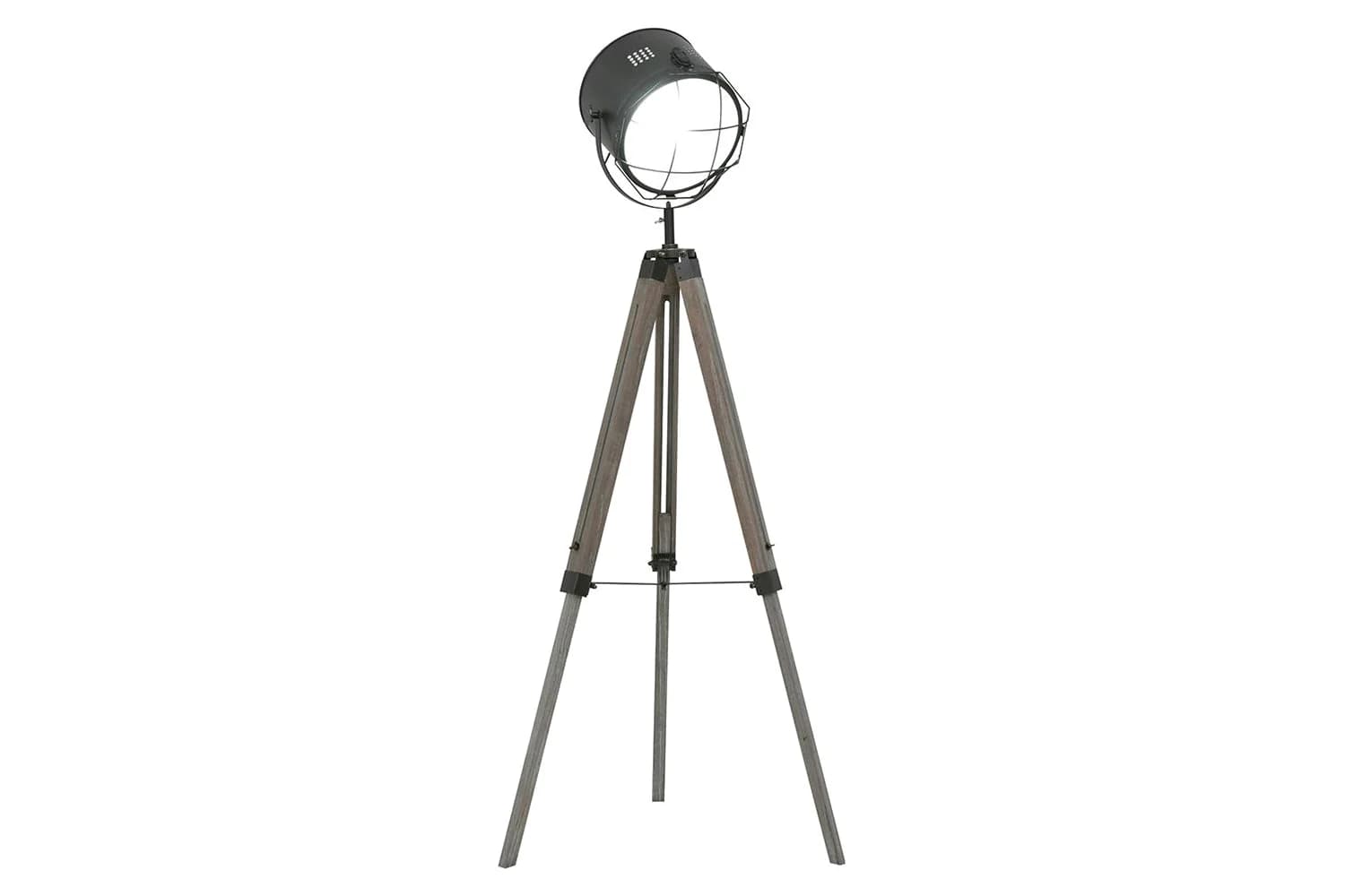 Homcom | Tripod Floor Lamp | Grey/Black
