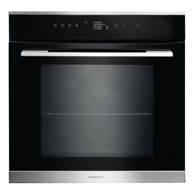Rangemaster Built-In Single Oven in Black & Stainless Steel | RMB610BL/SS