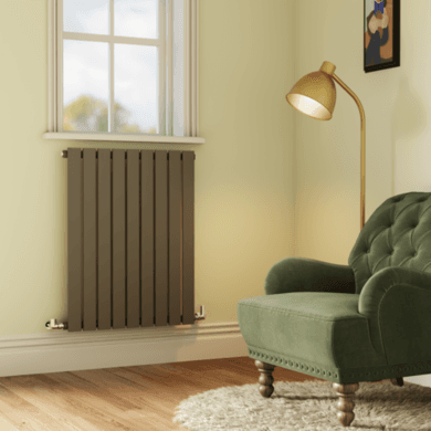 Riace Anthracite Horizontal Flat Designer Radiator 800x612mm Single Panel 1947 BTU