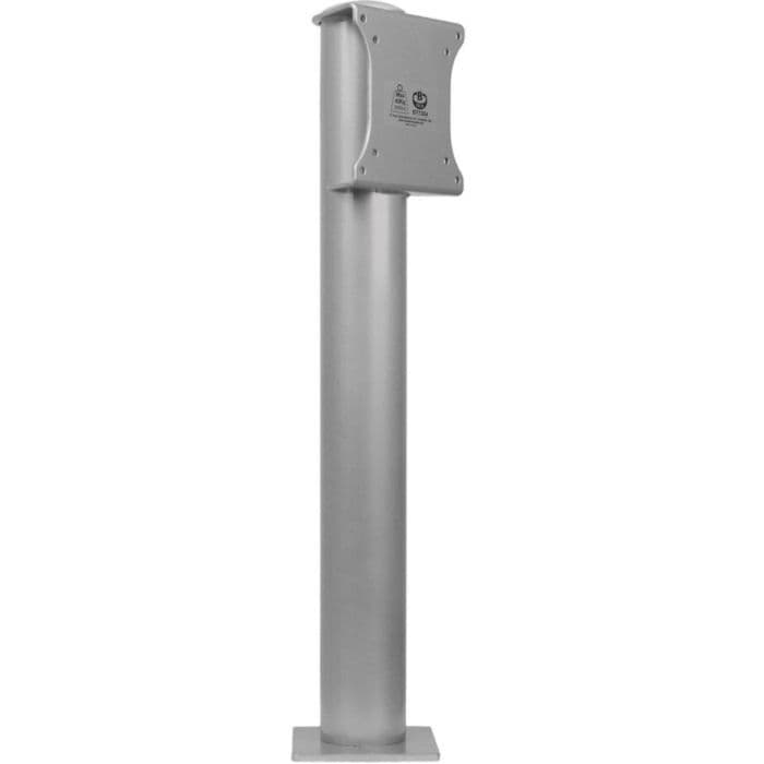 B-Tech BT7304C, Single Pole 0.5m Heavy-Duty Desk Mount, Silver