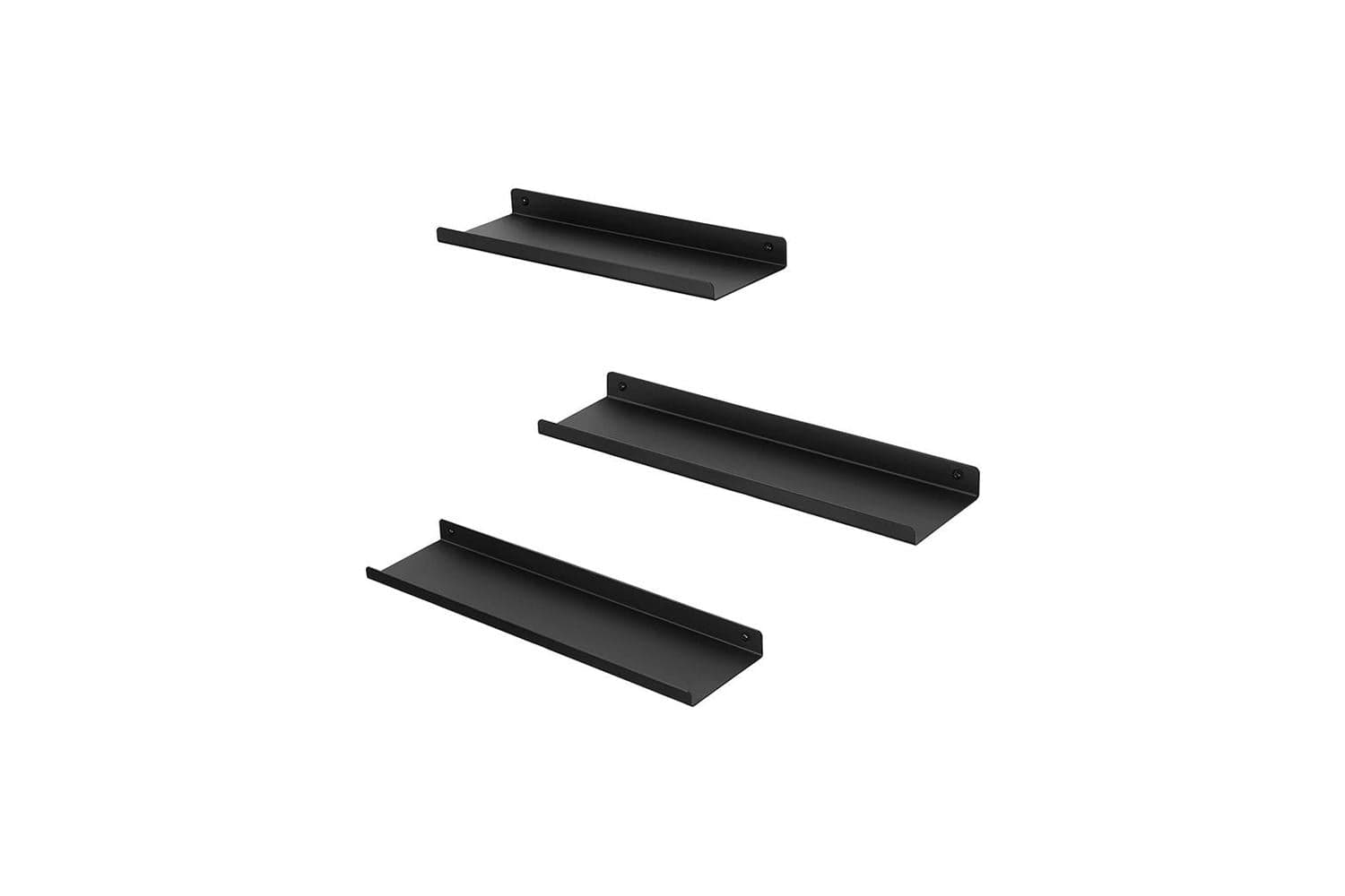 Songmics 3 Wall Shelves Set | Black