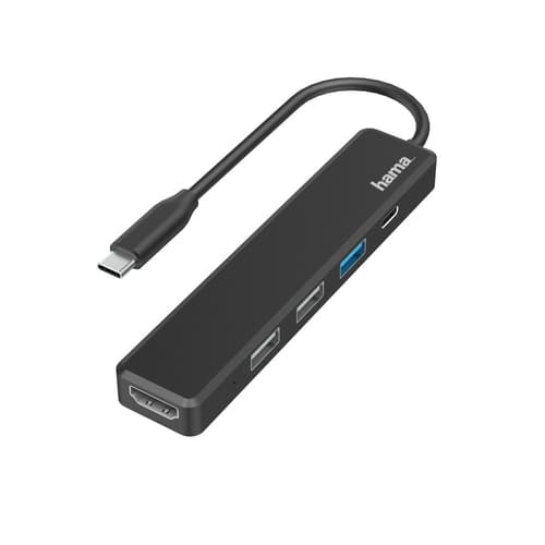 HAMA - USB-C HUB 5 PORTS 3X USB-A USB-C LAN