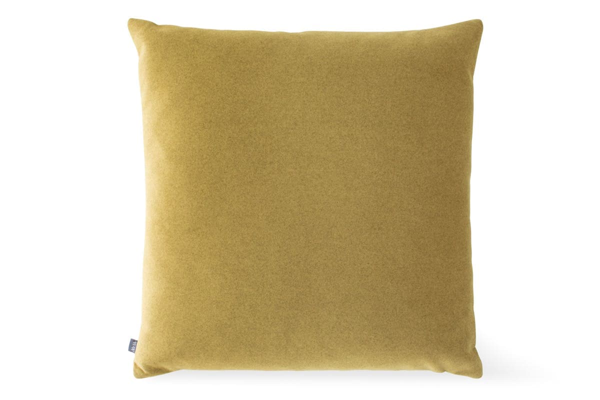 Moleskin Effect Cushion | Acid Green | 50 x 50 cm