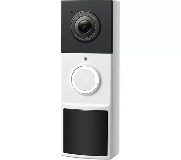 TP-LINK Tapo D210 2K 3 MP WiFi Video Doorbell with Chime - White