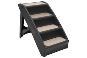 vidaXL 170985 Folding Dog Stairs Black 62x40x49.5cm