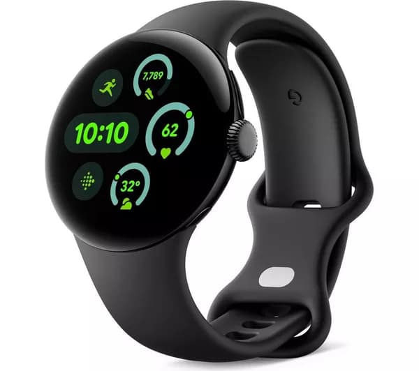 GOOGLE Pixel Watch 3 4G LTE - Black, Obsidian Band, 41 mm