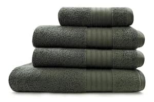 Cotton Terry Towel Set (Hand + Bath + Bath Sheet) - Khaki
