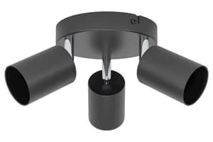 Eglo | Basic Reciso-e Eco Friendly 3-light Spotlight | Black